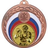 Медаль №18-196 (Бокс, диаметр 50 мм (Медаль цвет бронза плюс жетон для вклейки) Место для вставок: обратная сторона диаметр 45 мм)