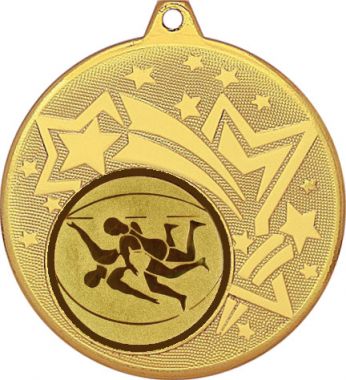 Медаль №19-1274 (Борьба, диаметр 45 мм (Медаль цвет золото плюс жетон для вклейки) Место для вставок: обратная сторона диаметр 40 мм)