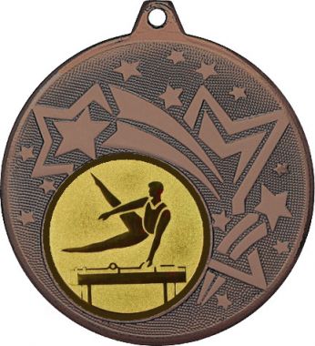 Медаль №22-1274 (Брусья, диаметр 45 мм (Медаль цвет бронза плюс жетон для вклейки) Место для вставок: обратная сторона диаметр 40 мм)
