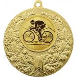 Медаль №25-192 (Велоспорт, диаметр 50 мм (Медаль цвет золото плюс жетон для вклейки) Место для вставок: обратная сторона диаметр 45 мм)