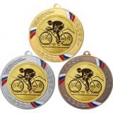 Комплект из трёх медалей MN207 (Велоспорт, диаметр 80 мм (Три медали плюс три жетона VN25))