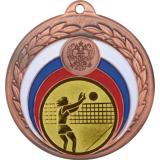 Медаль №26-196 (Волейбол, диаметр 50 мм (Медаль цвет бронза плюс жетон для вклейки) Место для вставок: обратная сторона диаметр 45 мм)