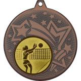 Медаль №26-1274 (Волейбол, диаметр 45 мм (Медаль цвет бронза плюс жетон для вклейки) Место для вставок: обратная сторона диаметр 40 мм)
