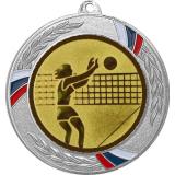Медаль MN207 (Волейбол, диаметр 80 мм (Медаль плюс жетон))