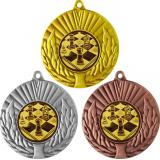Комплект из трёх медалей MN68 (Шахматы, диаметр 50 мм (Три медали плюс три жетона VN3))