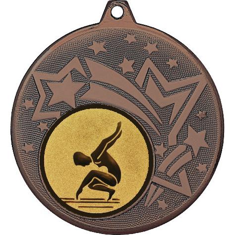 Медаль №30-1274 (Художественная гимнастика, диаметр 45 мм (Медаль цвет бронза плюс жетон для вклейки) Место для вставок: обратная сторона диаметр 40 мм)