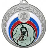 Медаль №33-196 (Лыжный спорт, диаметр 50 мм (Медаль цвет серебро плюс жетон для вклейки) Место для вставок: обратная сторона диаметр 45 мм)