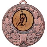 Медаль №33-192 (Лыжный спорт, диаметр 50 мм (Медаль цвет бронза плюс жетон для вклейки) Место для вставок: обратная сторона диаметр 45 мм)