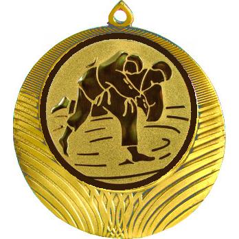 Медаль №36-1302 (Дзюдо, диаметр 56 мм (Медаль цвет золото плюс жетон для вклейки) Место для вставок: обратная сторона диаметр 50 мм)