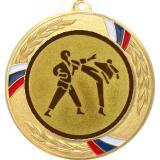 Медаль №37-1285 (Каратэ, диаметр 70 мм (Медаль цвет золото плюс жетон для вклейки) Место для вставок: обратная сторона диаметр 60 мм)