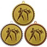Комплект из трёх медалей MN1302 (Каратэ, диаметр 56 мм (Три медали плюс три жетона))