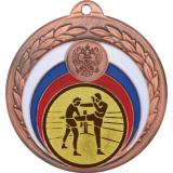 Медаль №40-196 (Кикбоксинг, диаметр 50 мм (Медаль цвет бронза плюс жетон для вклейки) Место для вставок: обратная сторона диаметр 45 мм)