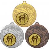 Комплект из трёх медалей MN27 (Кикбоксинг, диаметр 45 мм (Три медали плюс три жетона))