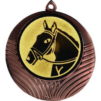 Медаль №41-1302 (Конный спорт, диаметр 56 мм (Медаль цвет бронза плюс жетон для вклейки) Место для вставок: обратная сторона диаметр 50 мм)