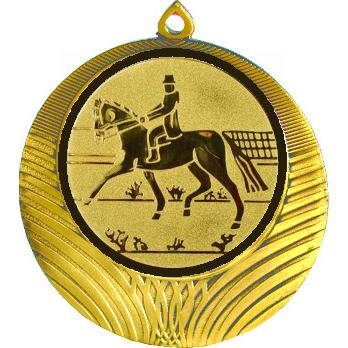 Медаль №43-1302 (Конный спорт, диаметр 56 мм (Медаль цвет золото плюс жетон для вклейки) Место для вставок: обратная сторона диаметр 50 мм)