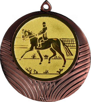 Медаль №43-1302 (Конный спорт, диаметр 56 мм (Медаль цвет бронза плюс жетон для вклейки) Место для вставок: обратная сторона диаметр 50 мм)