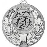 Медаль №45-192 (Легкая атлетика, диаметр 50 мм (Медаль цвет серебро плюс жетон для вклейки) Место для вставок: обратная сторона диаметр 45 мм)