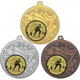 Комплект из трёх медалей MN27 (Лыжный спорт, диаметр 45 мм (Три медали плюс три жетона VN46))