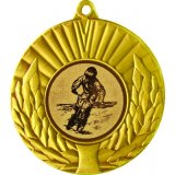 Медаль №49-68 (Мотокросс, диаметр 50 мм (Медаль цвет золото плюс жетон для вклейки) Место для вставок: обратная сторона диаметр 46 мм)