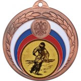 Медаль №49-196 (Мотокросс, диаметр 50 мм (Медаль цвет бронза плюс жетон для вклейки) Место для вставок: обратная сторона диаметр 45 мм)