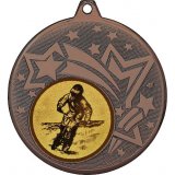 Медаль №49-1274 (Мотокросс, диаметр 45 мм (Медаль цвет бронза плюс жетон для вклейки) Место для вставок: обратная сторона диаметр 40 мм)