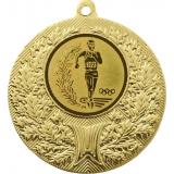 Медаль №52-192 (Факел, олимпиада, диаметр 50 мм (Медаль цвет золото плюс жетон для вклейки) Место для вставок: обратная сторона диаметр 45 мм)
