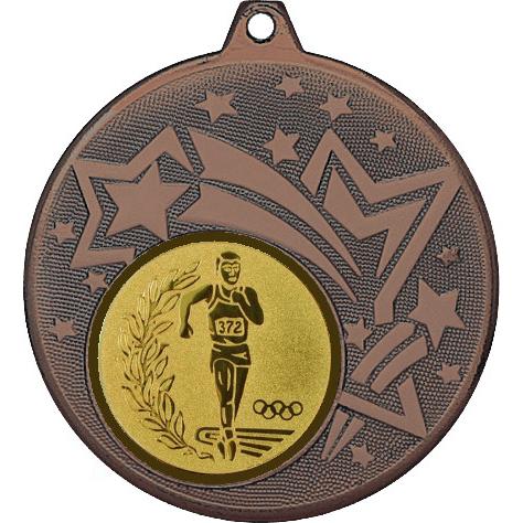 Медаль №52-1274 (Факел, олимпиада, диаметр 45 мм (Медаль цвет бронза плюс жетон для вклейки) Место для вставок: обратная сторона диаметр 40 мм)