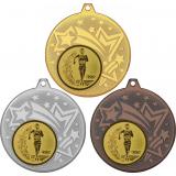 Комплект из трёх медалей MN27 (Факел, олимпиада, диаметр 45 мм (Три медали плюс три жетона VN52))