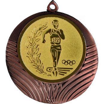 Медаль №52-1302 (Факел, олимпиада, диаметр 56 мм (Медаль цвет бронза плюс жетон для вклейки) Место для вставок: обратная сторона диаметр 50 мм)