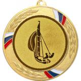 Медаль №53-1285 (Парусный спорт, диаметр 70 мм (Медаль цвет золото плюс жетон для вклейки) Место для вставок: обратная сторона диаметр 60 мм)
