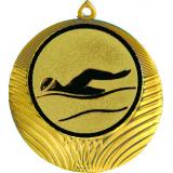 Медаль MN1302 (Плавание, диаметр 56 мм (Медаль плюс жетон))