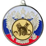 Медаль MN118 (Кошки, диаметр 50 мм (Медаль плюс жетон))