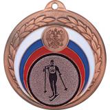 Медаль №562-196 (Лыжный спорт, диаметр 50 мм (Медаль цвет бронза плюс жетон для вклейки) Место для вставок: обратная сторона диаметр 45 мм)