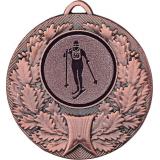 Медаль №562-192 (Лыжный спорт, диаметр 50 мм (Медаль цвет бронза плюс жетон для вклейки) Место для вставок: обратная сторона диаметр 45 мм)