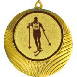 Медаль MN1302 (Лыжный спорт, диаметр 56 мм (Медаль плюс жетон))