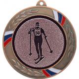 Медаль №562-1285 (Лыжный спорт, диаметр 70 мм (Медаль цвет бронза плюс жетон для вклейки) Место для вставок: обратная сторона диаметр 60 мм)