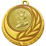 Медаль №564-1274 (Футбол, диаметр 45 мм (Медаль цвет золото плюс жетон для вклейки) Место для вставок: обратная сторона диаметр 40 мм)