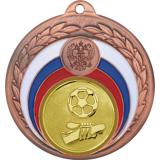 Медаль №564-196 (Футбол, диаметр 50 мм (Медаль цвет бронза плюс жетон для вклейки) Место для вставок: обратная сторона диаметр 45 мм)