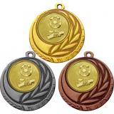 Комплект из трёх медалей MN27 (Футбол, диаметр 45 мм (Три медали плюс три жетона VN564))