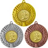 Комплект из трёх медалей MN68 (Футбол, диаметр 50 мм (Три медали плюс три жетона VN564))