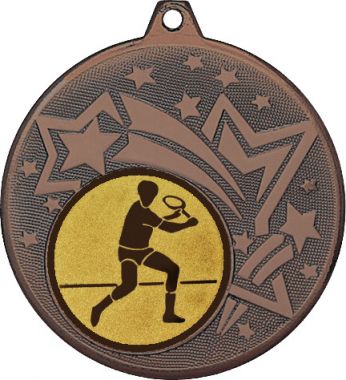 Медаль №565-27 (Бадминтон, диаметр 45 мм (Медаль цвет бронза плюс жетон для вклейки) Место для вставок: обратная сторона диаметр 39 мм)
