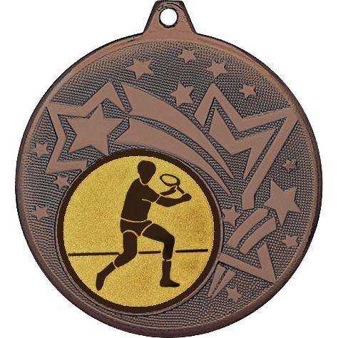 Медаль №565-1274 (Большой теннис, диаметр 45 мм (Медаль цвет бронза плюс жетон для вклейки) Место для вставок: обратная сторона диаметр 40 мм)