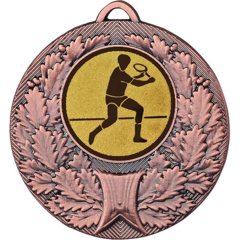 Медаль №565-192 (Большой теннис, диаметр 50 мм (Медаль цвет бронза плюс жетон для вклейки) Место для вставок: обратная сторона диаметр 45 мм)