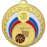 Медаль MN118 (Баскетбол, диаметр 50 мм (Медаль плюс жетон VN567))