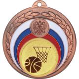 Медаль MN118 (Баскетбол, диаметр 50 мм (Медаль плюс жетон VN567))