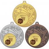 Комплект из трёх медалей MN27 (Баскетбол, диаметр 45 мм (Три медали плюс три жетона))