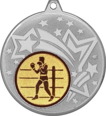 Медаль №571-1274 (Бокс, диаметр 45 мм (Медаль цвет серебро плюс жетон для вклейки) Место для вставок: обратная сторона диаметр 40 мм)