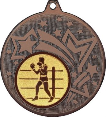 Медаль №571-1274 (Бокс, диаметр 45 мм (Медаль цвет бронза плюс жетон для вклейки) Место для вставок: обратная сторона диаметр 40 мм)