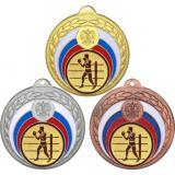 Комплект медалей №571-196 (Бокс, диаметр 50 мм (Три медали плюс три жетона для вклейки) Место для вставок: обратная сторона диаметр 45 мм)