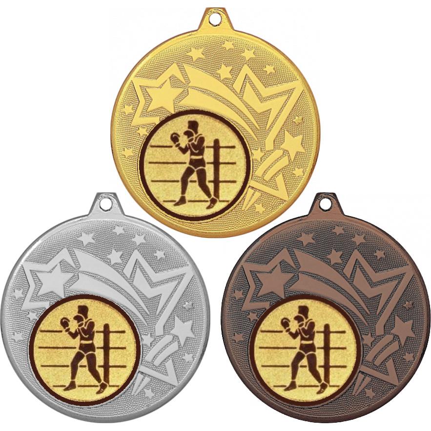 Комплект медалей №571-1274 (Бокс, диаметр 45 мм (Три медали плюс три жетона для вклейки) Место для вставок: обратная сторона диаметр 40 мм)